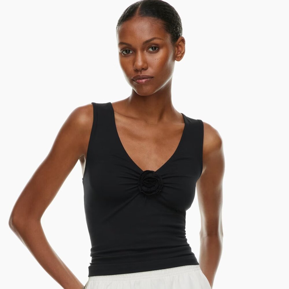 ARITZIA Wilfred GoodLux Bloom Top Black XS